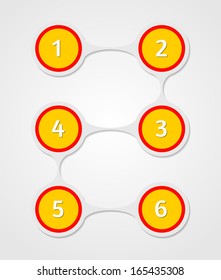 Abstract vector infographic background