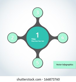 Abstract vector infographic background