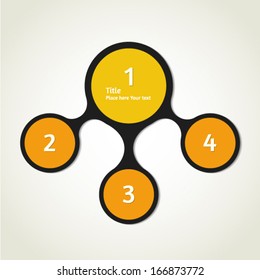 Abstract vector infographic background