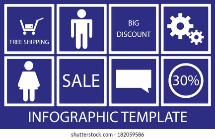 Abstract vector infographic background