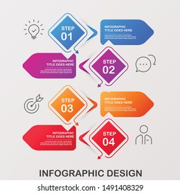 abstract vector infographic design for business.