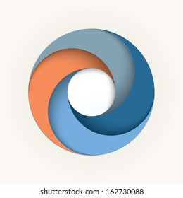 Abstract vector infographic template.