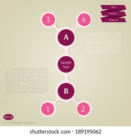 Abstract vector infographics background