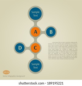 Abstract vector infographics background