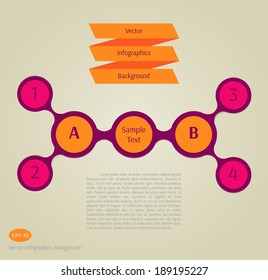 Abstract vector infographics background