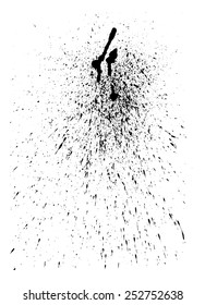 Abstract vector ink splatter for Your grunge design
