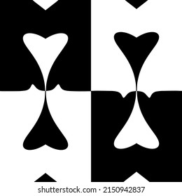 abstract vector  inspired by black and white heart for back ground book cd etc.