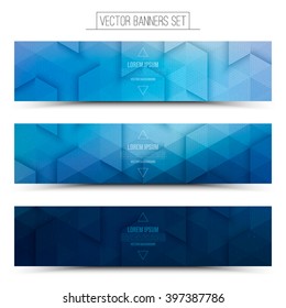 Abstract vector internet technology web banners set. Digital marketing. Business abstract vector. Design vector elements. Vector technological background. Retro style vector web banner