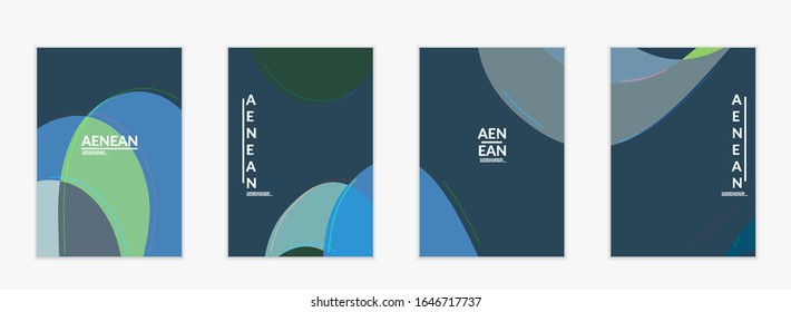 Abstract vector invitation template, art terrazzo pattern with wavy geometric abstract shapes and lines in earthy natural organic color.Minimal modern design for bithday party.