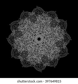 abstract vector isolate flower or snowflake