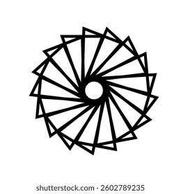 Abstract vector isolated ornament islamic geometry decorative contour lines