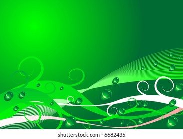 Abstract vector of a jungle