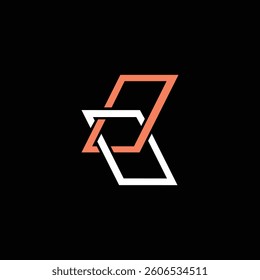 Abstract vector k letter design