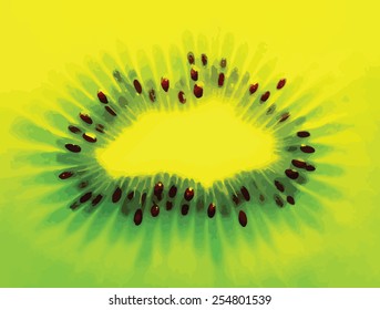 abstract vector kiwi background