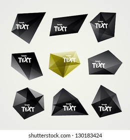 Abstract vector label