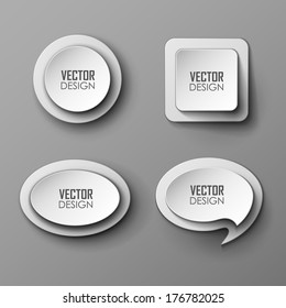 Abstract vector labels set 