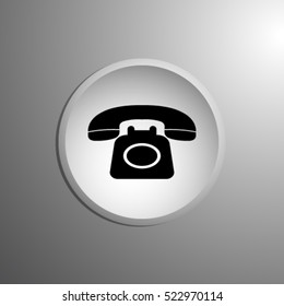 Abstract vector label.Telephone receiver vector icon. Vector icon.