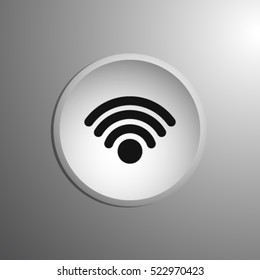 Abstract vector label.Wi-Fi Icon