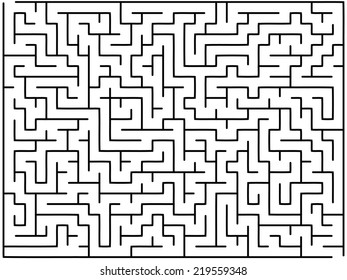 Abstract vector labyrinth