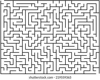 Abstract vector labyrinth