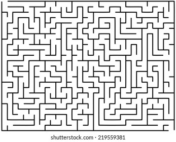 Abstract vector labyrinth