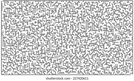 Abstract vector labyrinth