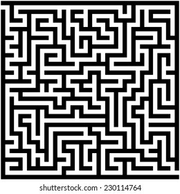 Abstract vector labyrinth