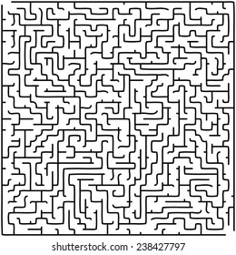 Abstract vector labyrinth