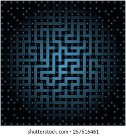 Abstract vector labyrinth