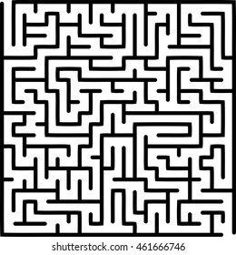 Abstract vector labyrinth