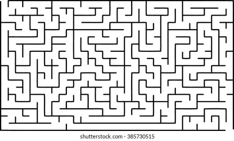 Abstract vector labyrinth of medium complexity