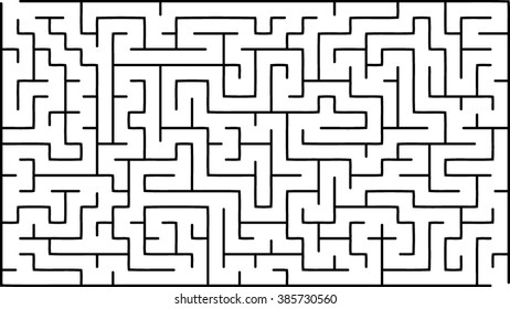 Abstract vector labyrinth of medium complexity