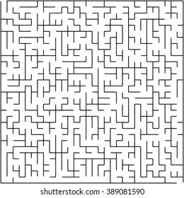 Abstract vector labyrinth of medium complexity