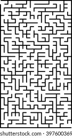 Abstract vector labyrinth of medium complexity