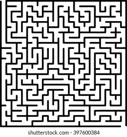 Abstract vector labyrinth of medium complexity