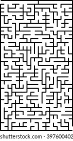 Abstract vector labyrinth of medium complexity