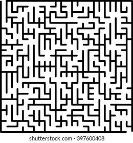 Abstract vector labyrinth of medium complexity
