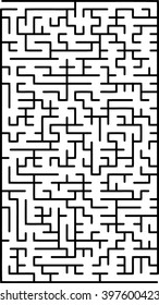 Abstract vector labyrinth of medium complexity