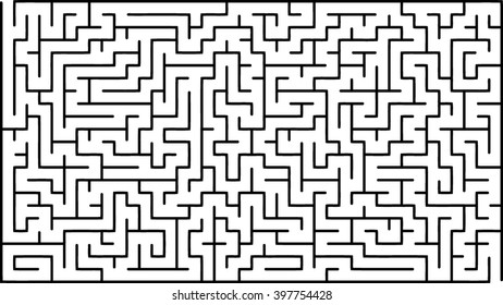 Abstract vector labyrinth of medium complexity