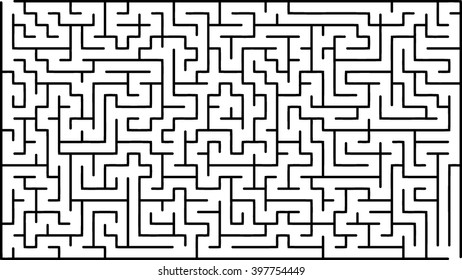 Abstract vector labyrinth of medium complexity