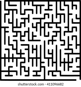 Abstract vector labyrinth of medium complexity