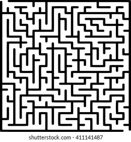 Abstract vector labyrinth of medium complexity