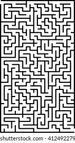 Abstract vector labyrinth of medium complexity