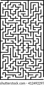 Abstract vector labyrinth of medium complexity