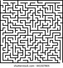 Abstract vector labyrinth of medium complexity