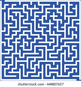 Abstract vector labyrinth of medium complexity