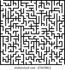 Abstract vector labyrinth of medium complexity