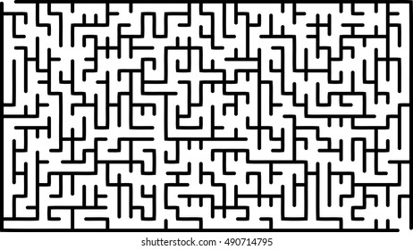 Abstract vector labyrinth of medium complexity