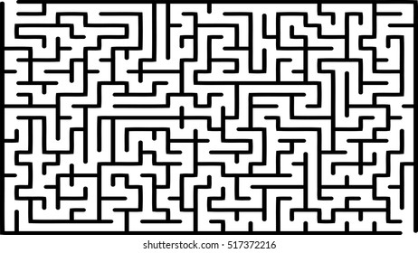 Abstract vector labyrinth of medium complexity