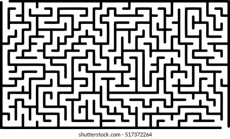 Abstract vector labyrinth of medium complexity